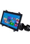 Dual 3.25" Dia. Suction Cup Base with Twist Lock and RAM-HOL-UN9U Universal X-Grip Holder Fits Most 9-10" Tablets (Fits Device Width 6.25" to 8.1")