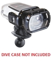 Garmin VIRB Dive Case Adapter with 1 Inch Diameter Rubber Ball (Connects to RAM 1 Inch Dia. Socket Arms)