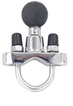 Handlebar or Rail Base (Fits .5" to 1" Rail Diameter) CHROME with Zinc U-Bolt and 1 Inch Ball