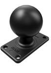 3.6 Inch x 2.1 Inch Plate with 35mm x 75mm VESA Hole Pattern with 2.25 Inch Dia. Rubber Ball