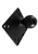 4.75 Inch Square VESA 75/100mm Compatible Plate with STEEL POST and 2.25 Inch Dia. Rubber Ball