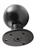 3.68 Inch Diameter Round Aluminum Base Plate with STEEL POST and 3.38 Inch Dia. Ball