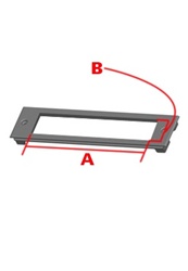 3" Faceplate for Devices with 6.0" Width  x 2.25" Height Opening