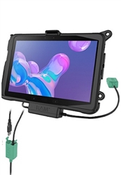 RAM Skin Power + Dual USB Data Cradle for Samsung Galaxy Tab Active Pro & Active4 Pro