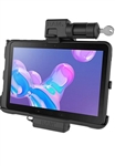 RAM EZ-Roll'r Powered Key-Locking Cradle for Samsung Tab Active Pro & Active4 Pro