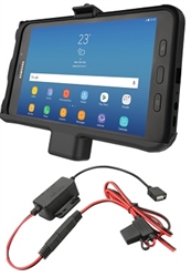 RAM EZ-Roll'r Powered Cradle for Samsung Galaxy Tab Active2 WITH Charger