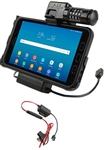 RAM Locking Power & Data Cradle for Samsung Tab Active2 with Charger