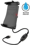 RAM Quick-Grip Waterproof Wireless Charging Holder (Fits Devices within Height Range: 5.625" - 6.625", Max Width to: 3.125")