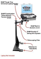 Ford Econoline Van (1995-2014) Panasonic Toughbook Laptop Mount System
