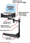 Sears Seating Atlas Series Seats (2005-2011) Laptop Mount System