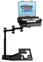 Freightliner, International, Kenworth, Mack, Peterbilt and Volvo Commercial Laptop Mount System (18" Swing Arm Extension)