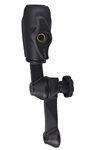 12 Inch Double Swing Arm Swivel Mount with 2.25 Inch Diameter Open Socket (Adapter Not Included)
