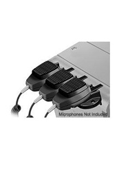 Console Microphone Holders Triple Clip at 90 Degrees