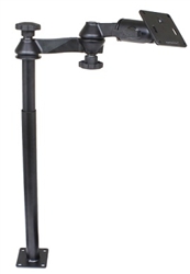 12 Inch Male and 18 Inch Female Tele-Pole with Articulating Arm with RAM-2461U VESA Plate