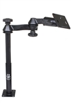 9 Inch Lower Female and 12 Inch Male Tele-Poles with Articulating Arm and RAM-2461U (75mm x 75mm VESA Plate)