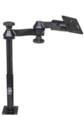9 Inch Lower Female and 12 Inch Male Tele-Poles with Articulating Arm and RAM-2461U (75mm x 75mm VESA Plate)