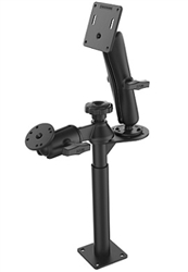 9 Inch Lower Tele-Pole, 8 Inch Upper Tele-Pole with Flange, Articulating Single Swing Arm and VESA Plate Mount