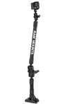 RAM Tough-Pole 29" Camera Mount with Bulkhead Base and RAP-B-202U-GOP1 GoPro Adapter Plate