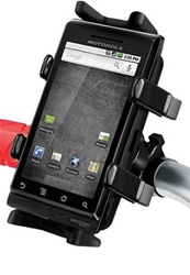 Rail Easy Mount Strap Base (Road and Mountain Bicycles) with Swivel Feature and RAM-HOL-UN4U Univ. Finger Gripping Cradle (Fits Device Width 1.25" to 3.5" Including GPS, eTrex, 2 Way Radios, Smartphones with Cover/Case iPhone, Droid, etc.)