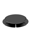 3.0 Inch Diameter Flexible Adhesive Suction Cup Dashboard Adapter (Black)