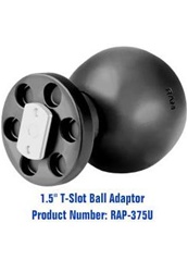 COMPOSITE T-Slot Adapter with 1.5 Inch Dia. Ball