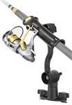 RAM-TUBE Jr. Fishing Rod Holder with Dual T-Bolt Track Base (T-Bolt Dimensions: .48" x .95")