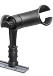 RAM-TUBE Jr. Fishing Rod Holder with Standard 4 Inch Spline Length Post and Adapt-A-Post Track Base