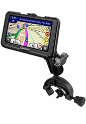 Universal COMPOSITE Aviation Yoke "C" Clamp Base (Fits Rail/Edge Lip from 0.625" to 1.25") with Standard Arm and with Garmin RAM-HOL-GA59U Holder (Selected nuvi 2595LMTLT, 2595LM & 2595LT LMT Series)
