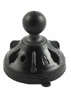 Suction Cup 2.75 Inch Diameter Base with Twist Lock and 1 Inch Diameter Ball
