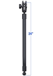 RAM Composite 24 Inch Overall Length Extension Pole with 1 Inch Ball and Double Socket Arm