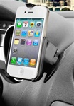 Universal 2.5 Inch Adhesive Flex Stick Base with RAM-HOL-AP9U Apple iPhone 4 Holder (4th Gen/4S WITHOUT Case or Cover)