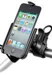 Easy Strap Base with Rubber Strap, SHORT Arm and Apple RAM-HOL-AP10U Holder (iPod Touch 4th Gen WITHOUT Case or Cover)