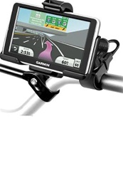 Easy Strap Base with Rubber Strap, SHORT Arm and Garmin RAM-HOL-GA45U Holder (Select nuvi 2400 Series)