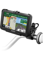 Easy Strap Base with Rubber Strap, SHORT Arm and Garmin RAM-HOL-GA50U Holder (Selected nuvi 50, 50LM Series)