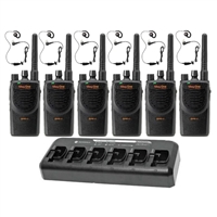 BPR40 UHF Combo Pack - 6 Radios, 6 Earpieces, & 6-Bank Charger