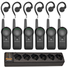 Motorola DLR110 Curve Complete Package - 6 Radios, 6 Earpieces, 6-Bank Charger