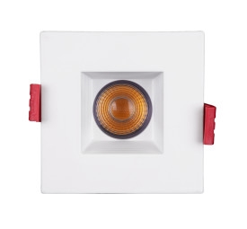 NICOR DQD 2-inch Square LED Recessed Downlight with Baffle