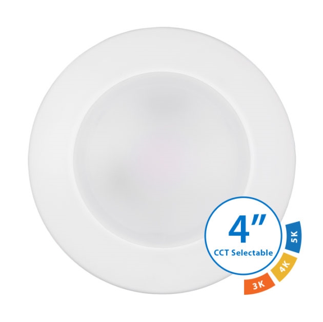 NICOR DSK43120SWH 4" Selectable Surface Mount LED Downlight