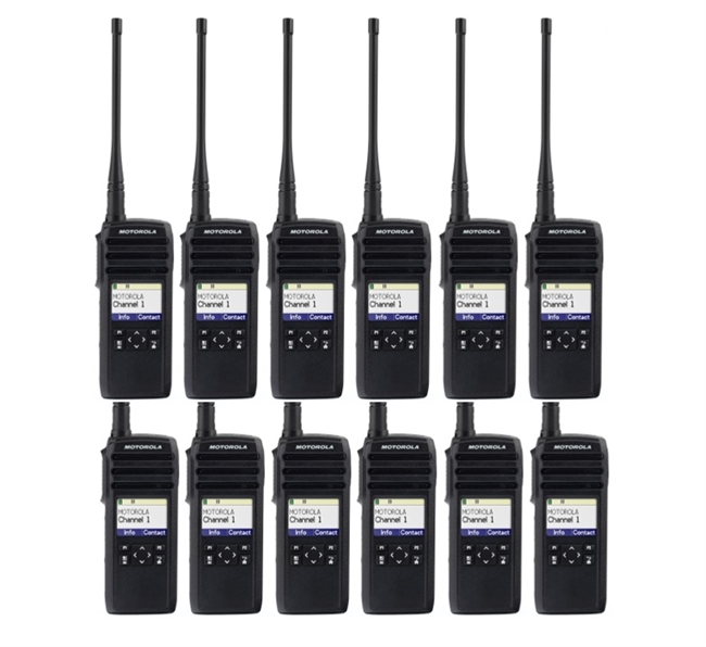 Motorola DTR600 Two Way Radio Walkie Talkie 12 Pack