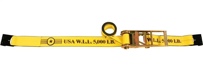 3" Flat Hook Ratchet Straps