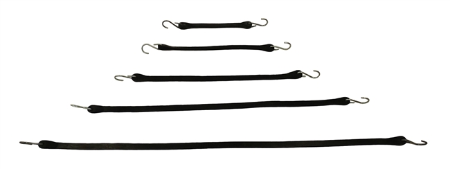 15" Rubber Tarp Straps bundle of 50