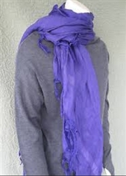 Love Quotes Tassel Scarf in Amethyst