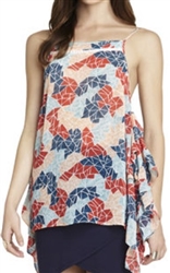 BCBGeneration Side Ruffle Tank