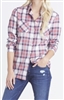 BCBGeneration Button Plaid Shirt