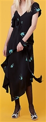 Diane von Furstenberg Asymmetric Ruffle Dress