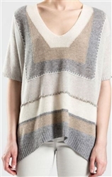 White + Warren Cashmere Intarsia Popover