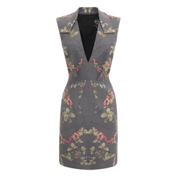 McQ Alexander McQueen Kaleidoscope Rose Party Dress