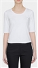 White + Warren Cotton Modal Scoopneck Tee