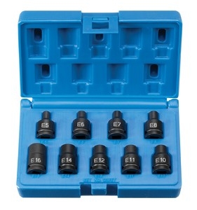 3/8" Drive 9 Piece External Star Impact Socket Set