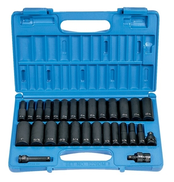 3/8" Drive 29 Piece Deep SAE/Metric Set